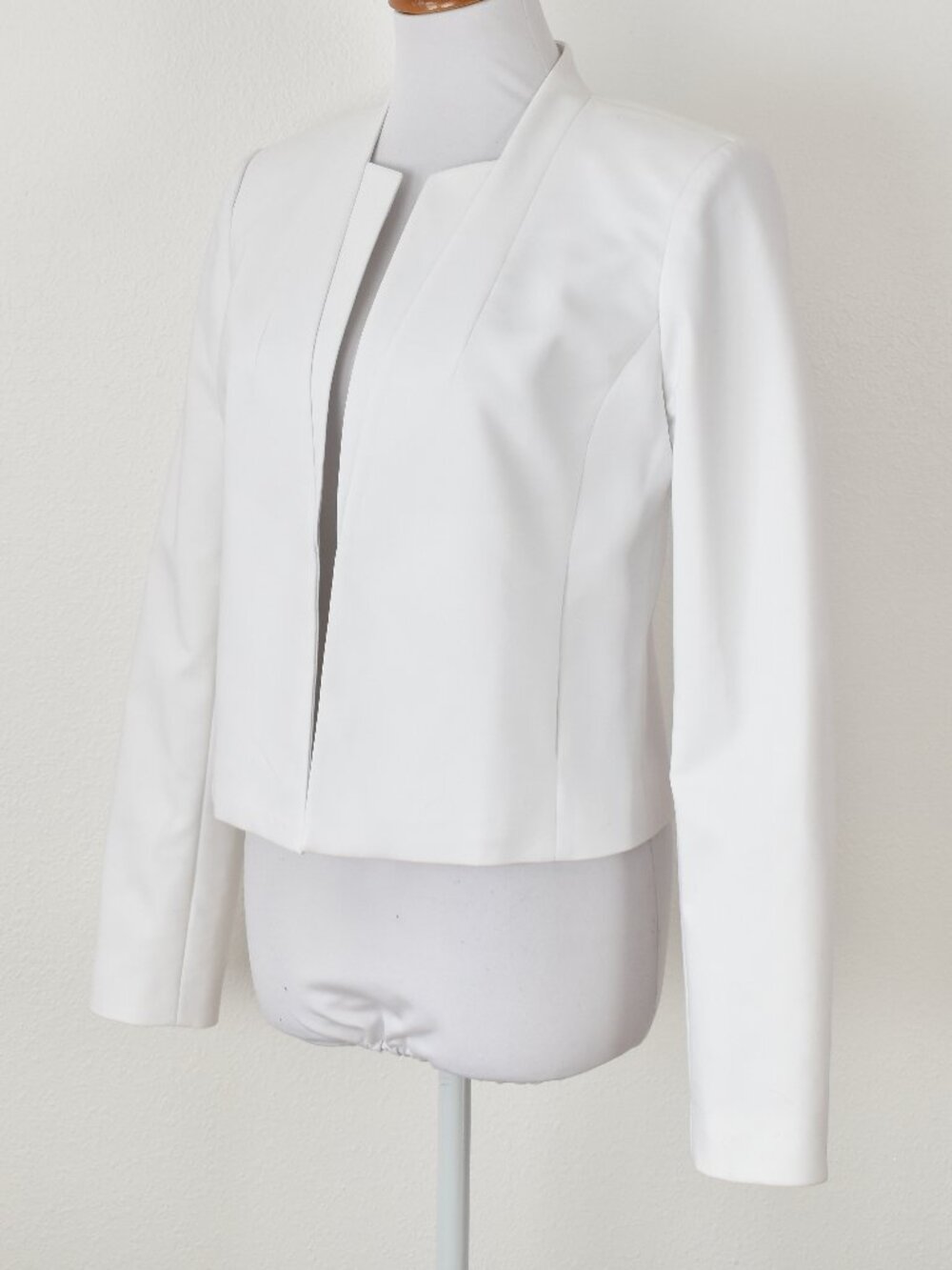 Calvin Klein Open Front Blazer Jacket White - 8 - Picture 3 of 8